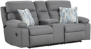Affordable Furniture 1720-PORT 1700 Porschia Asphalt Gray Manual Reclining Loveseat