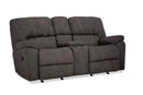 HomeStretch 204-23-21 Loveseat with Console and Storage Omnipotent Pewter Reclining
