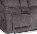 HomeStretch 206-22-21 Loveseat Chocolate Cocoon Double Reclining