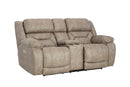 HomeStretch 223-26-17 Skywalker Nickel Power Reclining Loveseat