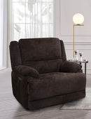 Manwah Cheers 71067M-L1.5-1EH Power Recliner Brown Chenile IMAGE 1