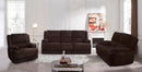 Manwah Cheers 71067M-L2-2EH Power Brown Chenile Loveseat IMAGE 2