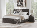 Ashley B3789-71/96 Queen Charcoal Headboard Footboard Rails