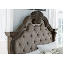 Ashley B947-54/57/97 Maylee Queen Dark Brown Headboard Footboard and Rails