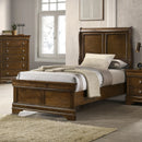 Lifestyle C0394-T Headboard Footboard Rails Twin Brown Louis Philippe