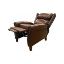 Manwah Cheers UK80288M-L1-AM Recliner Pushback Leather Brown IMAGE 2