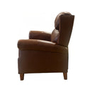 Manwah Cheers UK80288M-L1-AM Recliner Pushback Leather Brown IMAGE 4